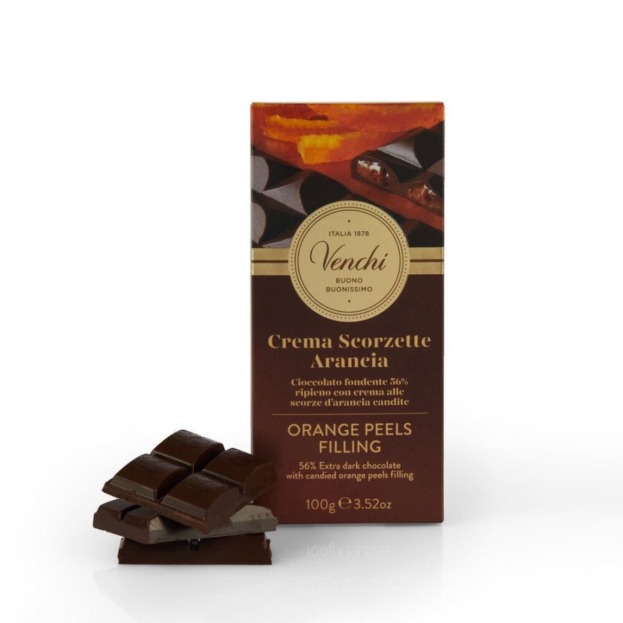 Dunkler Schokoladenriegel mit Orangenfüllung, 100 g