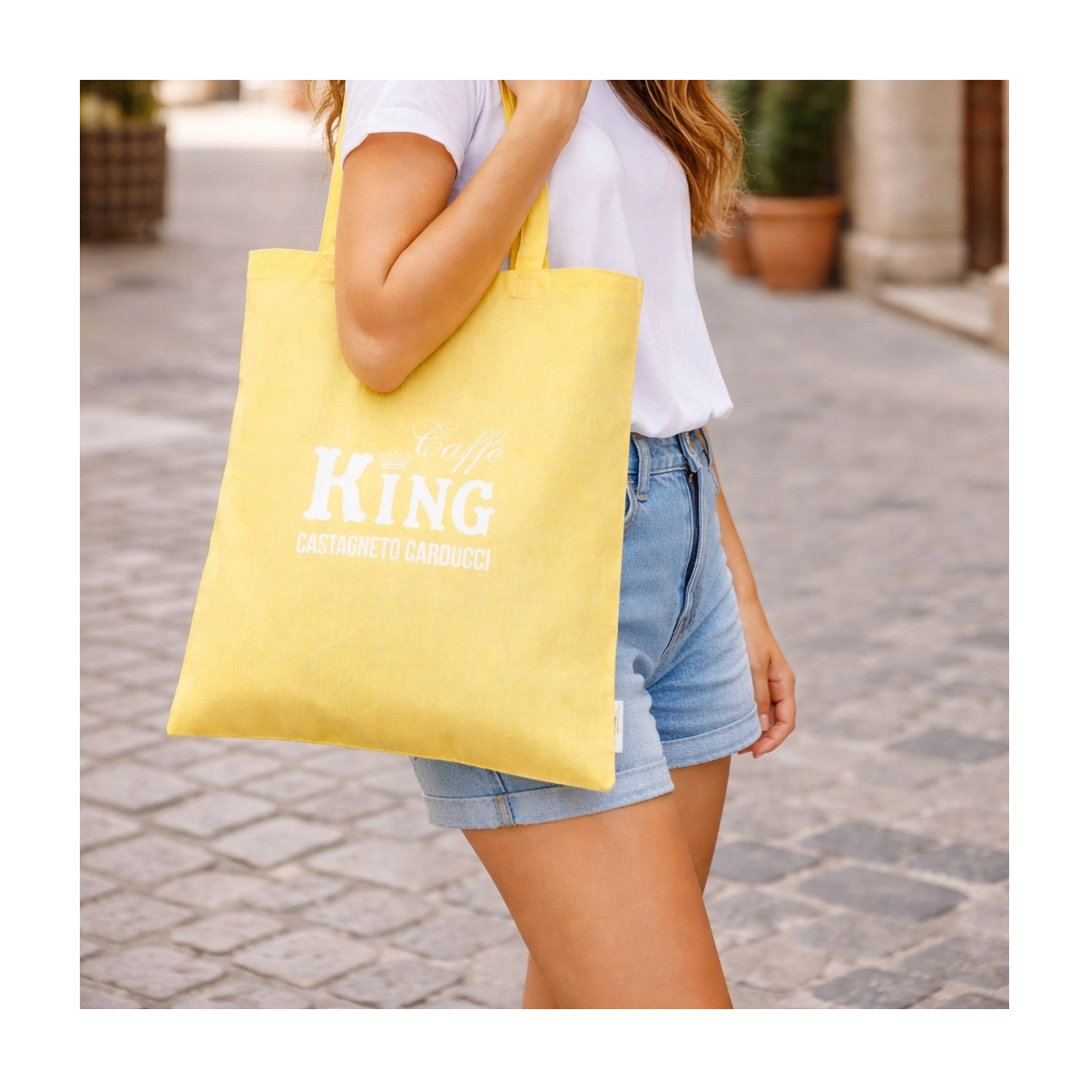 Shopper in cotone King Pop